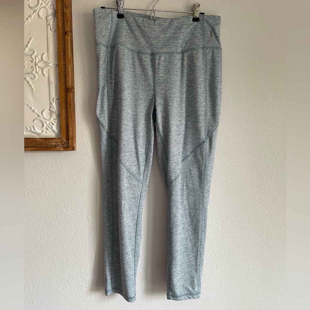 RBX women’s leggings sz Large turquoise teal athletic workout bottoms high rise